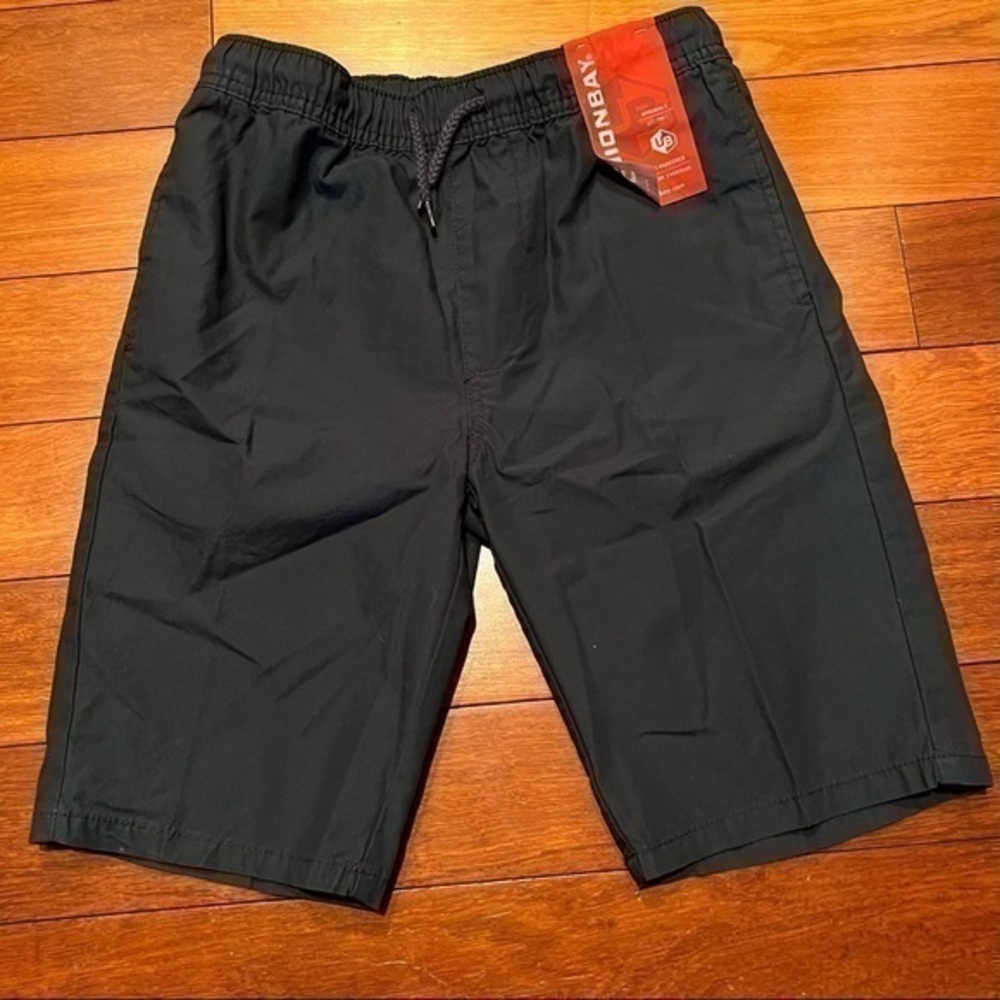 Union Bay boys dark navy blue cargo shorts size 10/12